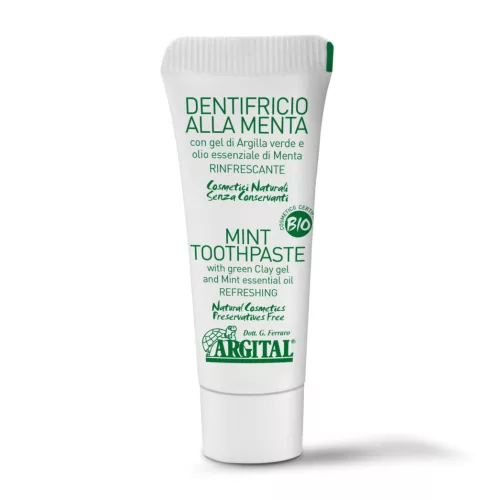 Argital bio mentás frissítő fogkrém 10ml - utazókiszerelés